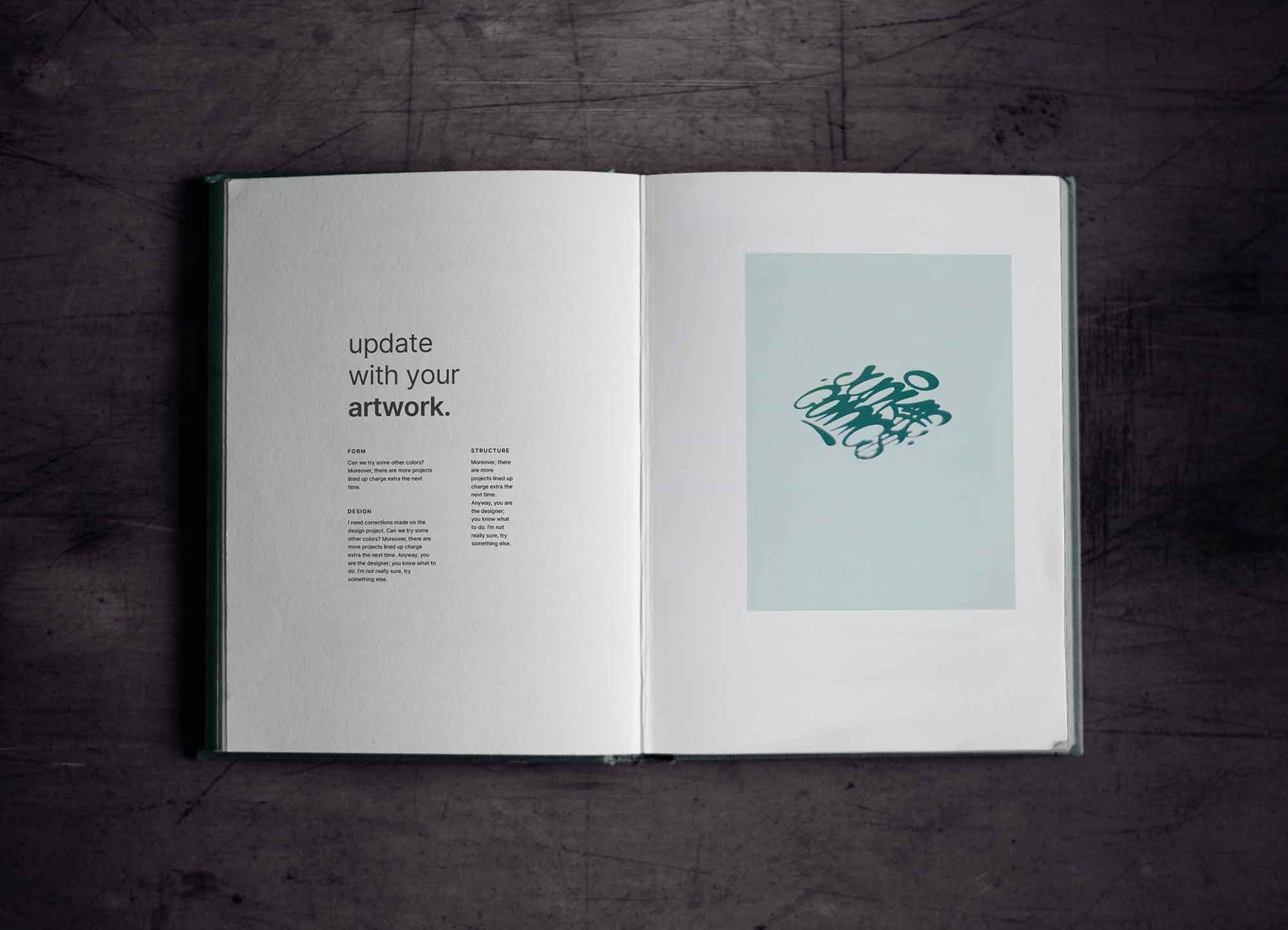 Open Book Mockup