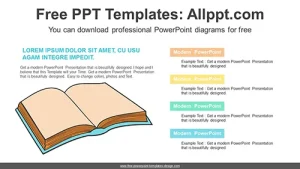 Open Book PowerPoint Diagram Template