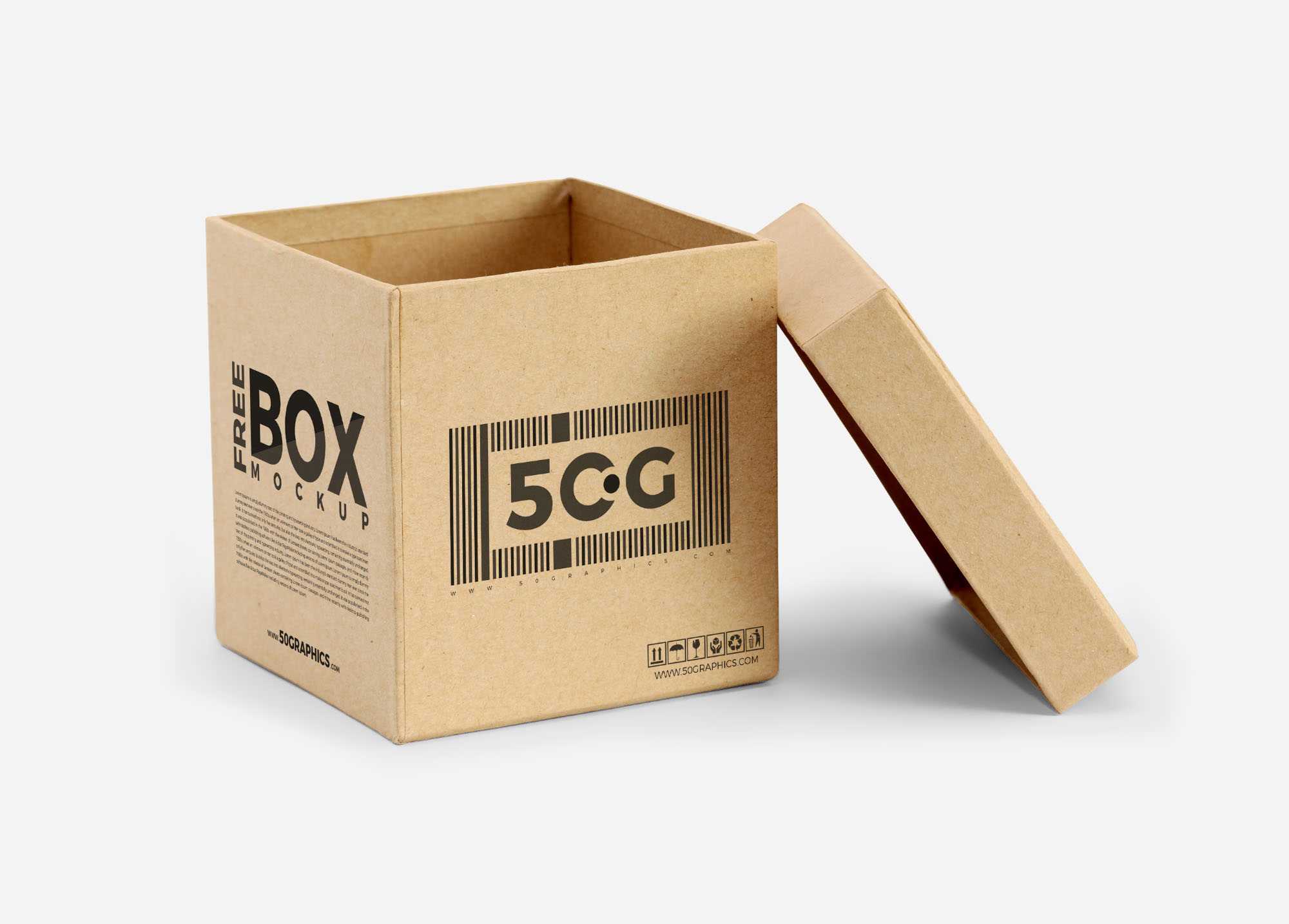 Open Box Mockup (PSD)