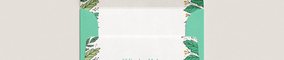 Open-flap A2 envelope mockup Open-flap A2 envelope mockup