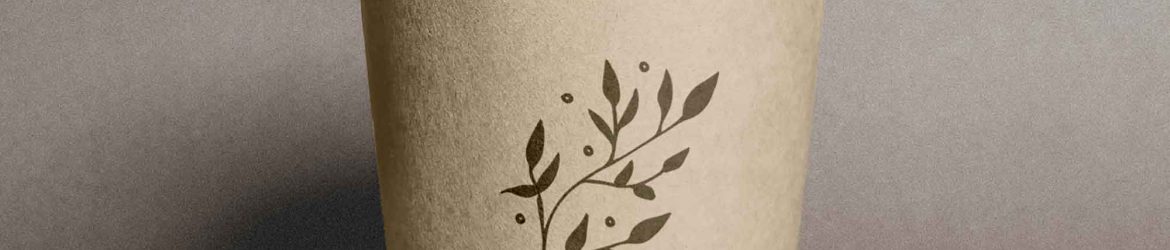 Open Paper Cup Mockup