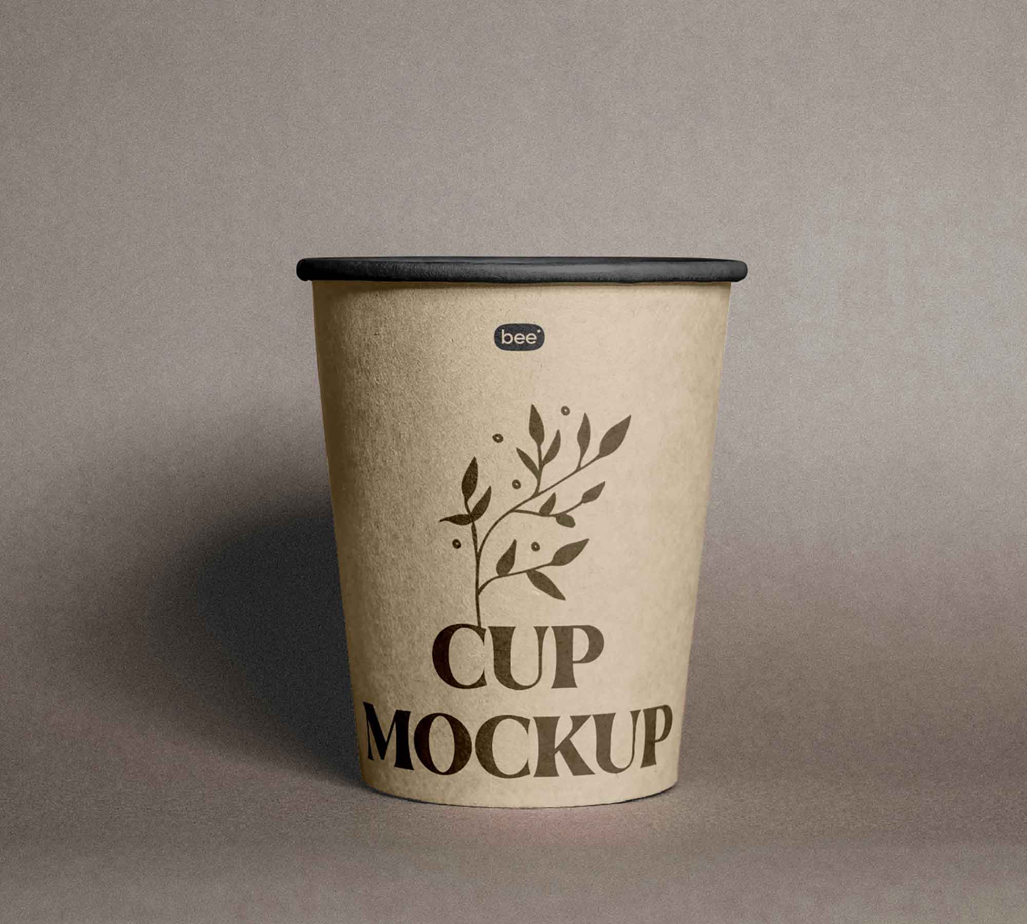 Open Paper Cup Mockup