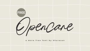 Opencare Font › Fontesk