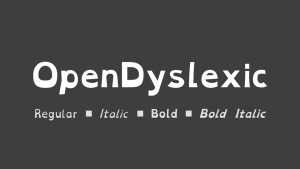 OpenDyslexic Font › Fontesk