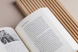 Opened book mockup