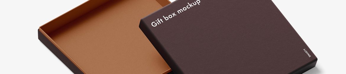 Opened box mockup