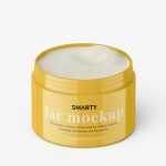 Opened glossy cosmetic jar mockup