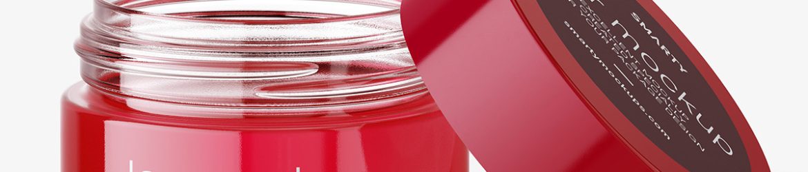 Opened jar mockup / clear Opened jar mockup / clear
