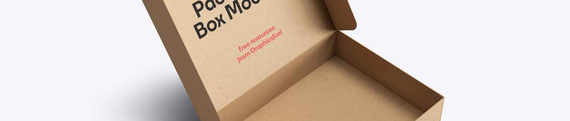 Opened Package Box Mockup (PSD)