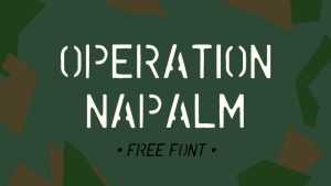 Operation Napalm Font › Fontesk