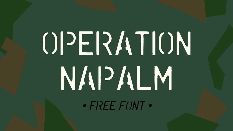 Operation Napalm Font › Fontesk