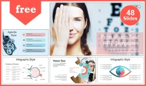 Ophthalmology Vision Test PowerPoint Templates