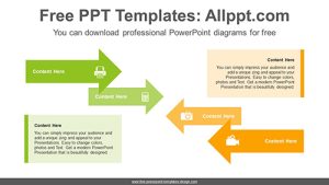 Opposing arrow PowerPoint Diagram Template
