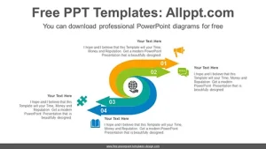 Opposite curve arrow PowerPoint Diagram Template
