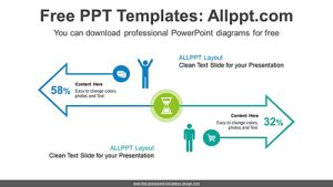 Opposite Direction Arrow PowerPoint Diagram