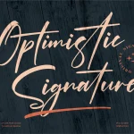 Optimistic Signature Font