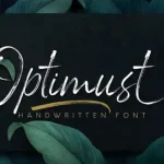 Optimust Brush Font