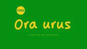 Ora Urus Font › Fontesk