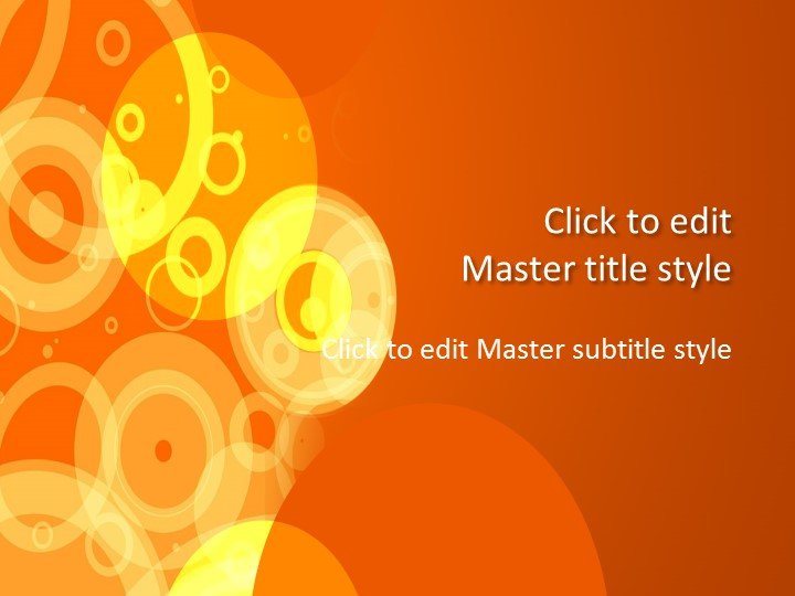 Orange Abstract Design for PowerPoint
