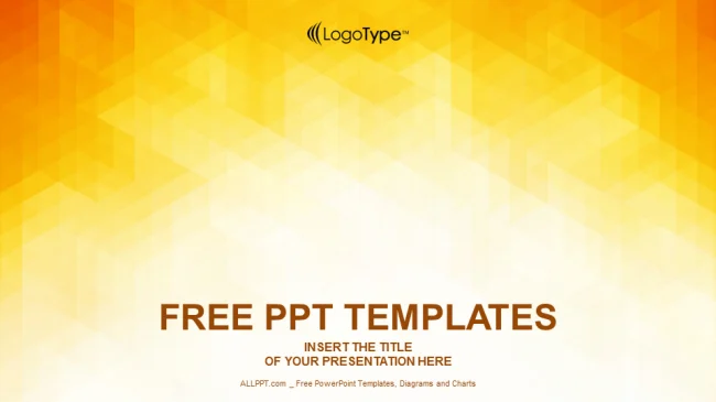Orange Abstraction Design PowerPoint Templates
