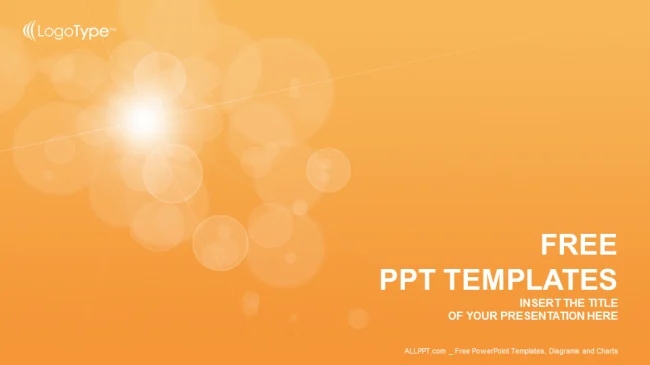 Orange bubbles-Abstract PPT Templates