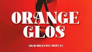 Orange Glos Font › Fontesk
