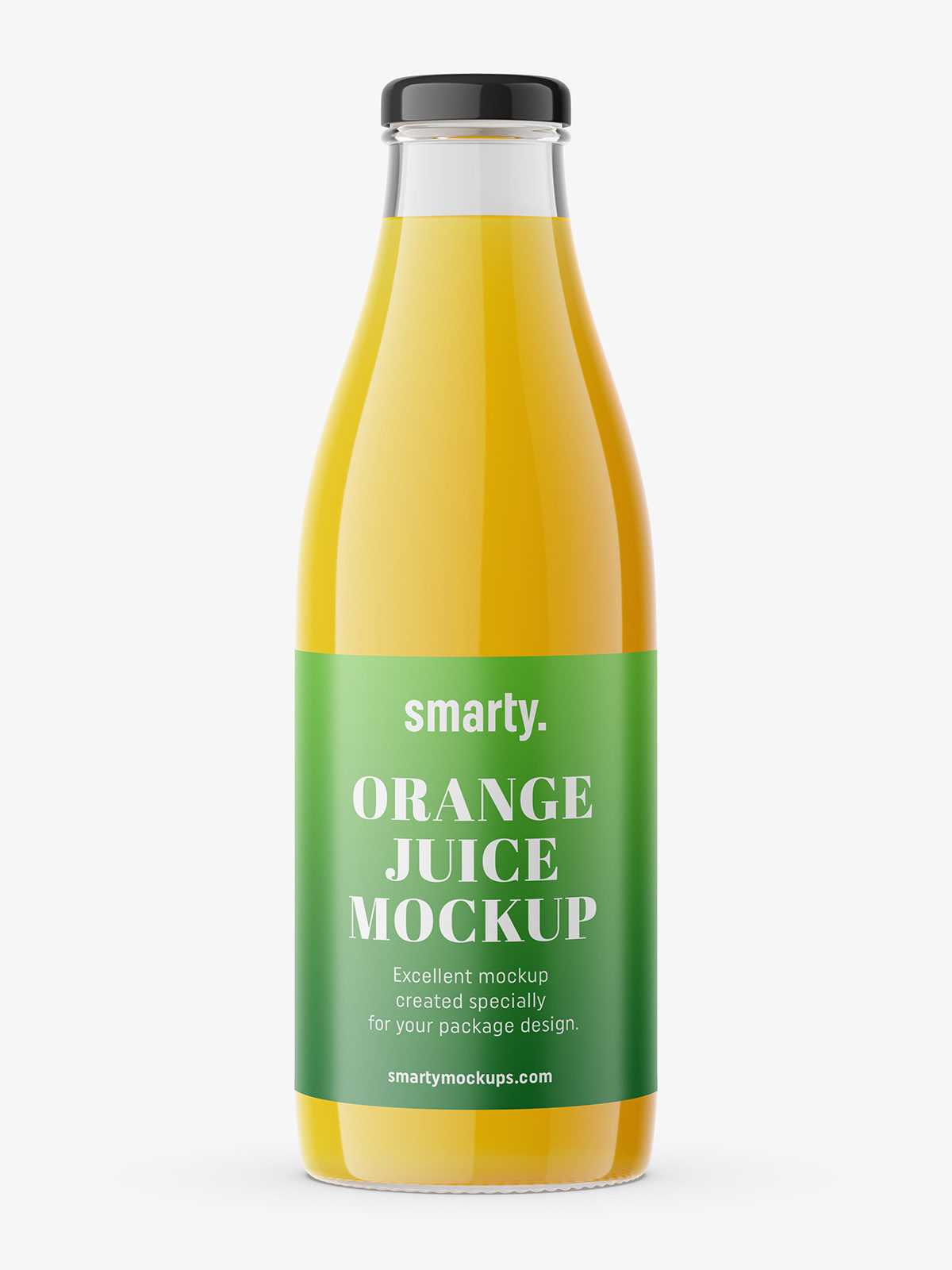 Orange juice mockup
