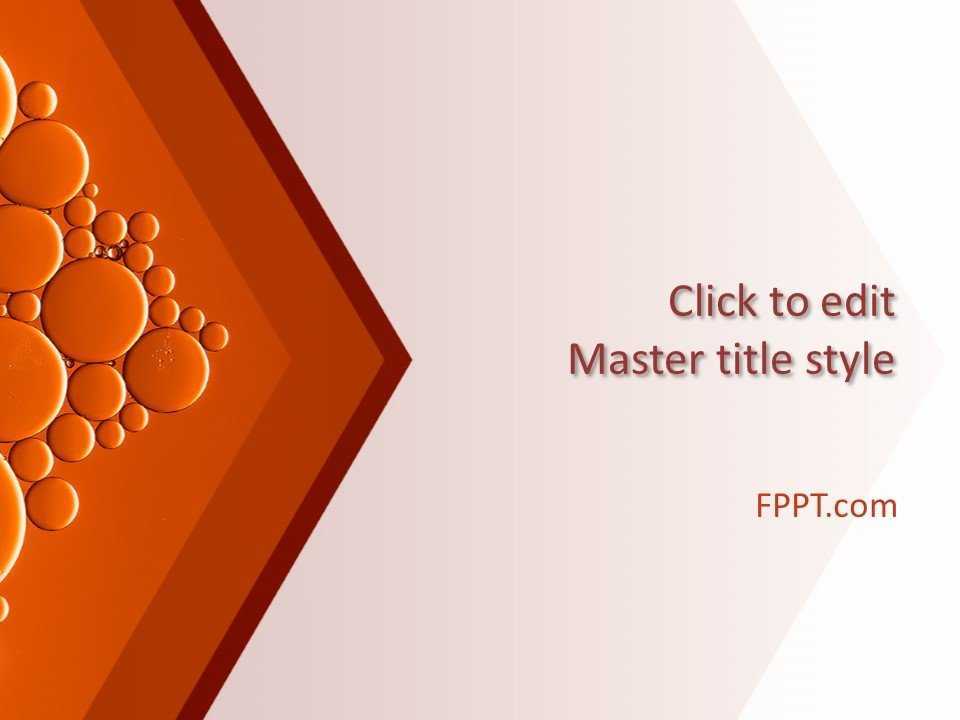 Orange Liquid PowerPoint Template