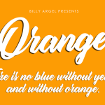 Orange Script Font - Fonte Grátis Orange Script Font