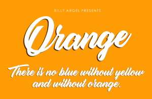 Orange Script Font
