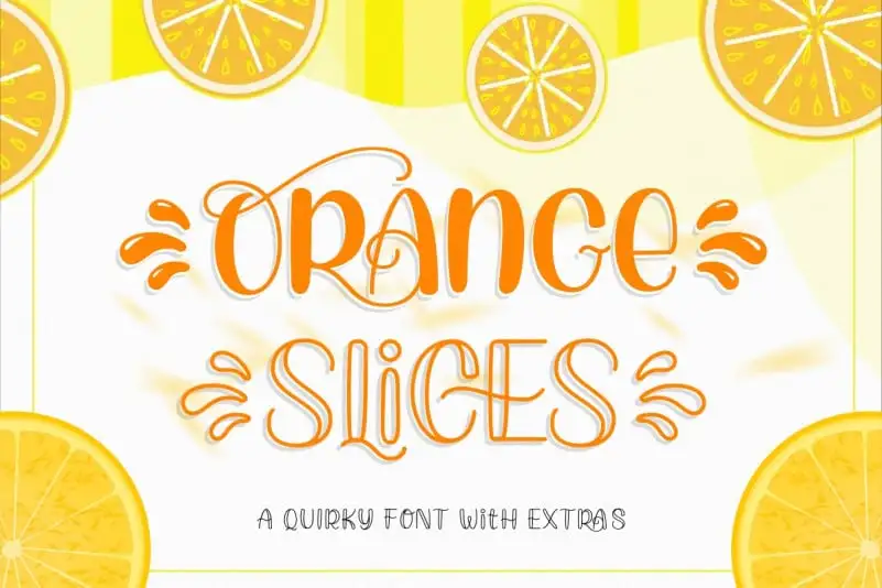 Orange Slices Display Font