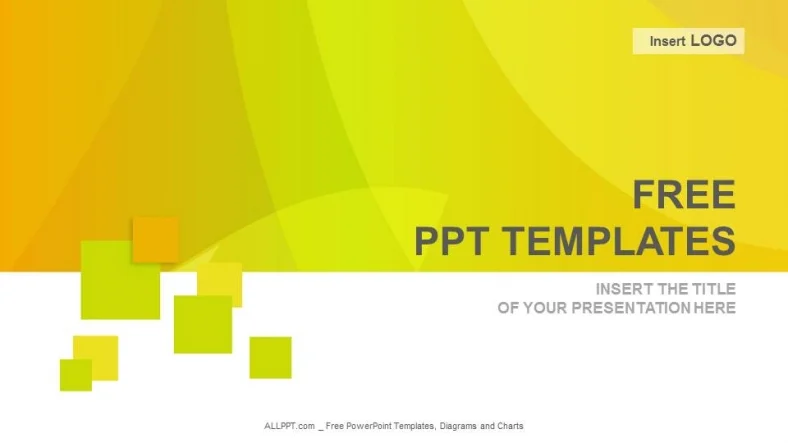 Orange Waves Abstract PowerPoint Templates