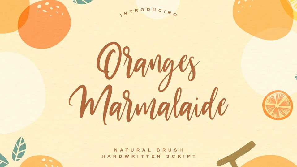 Oranges Marmalaide Font › Fontesk