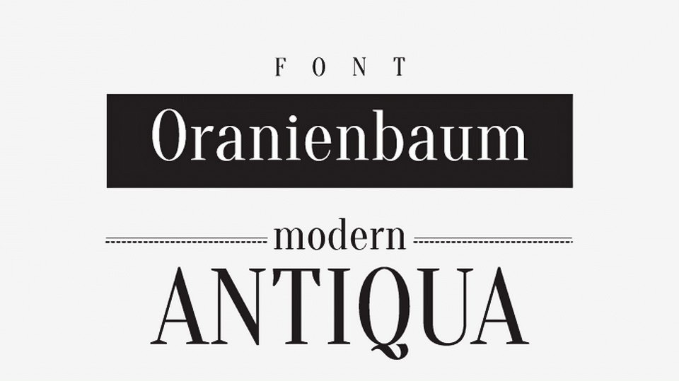 Oranienbaum Font › Fontesk