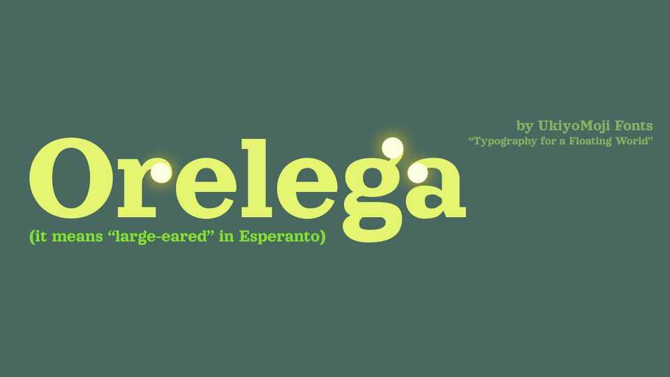 Orelega Font › Fontesk