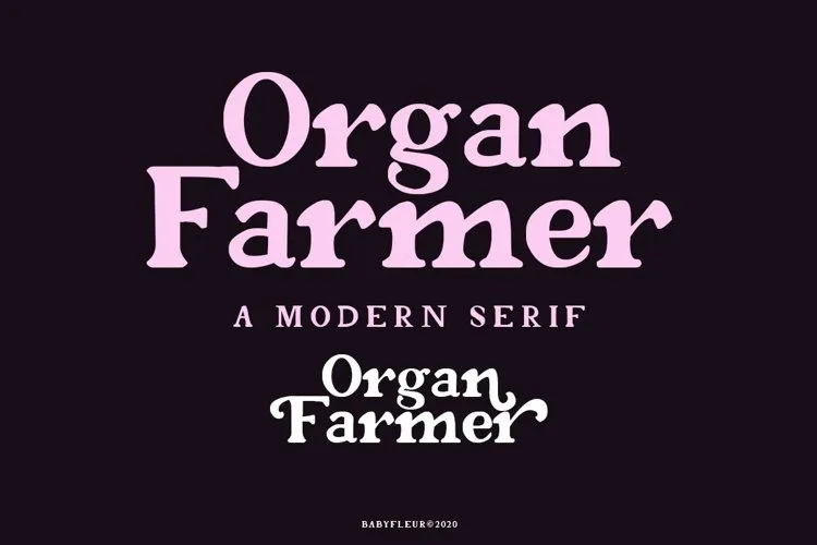Organ Farmer Font