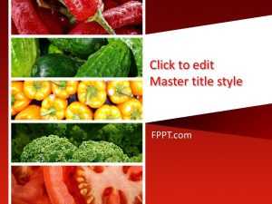 Organic Vegetables PowerPoint Template