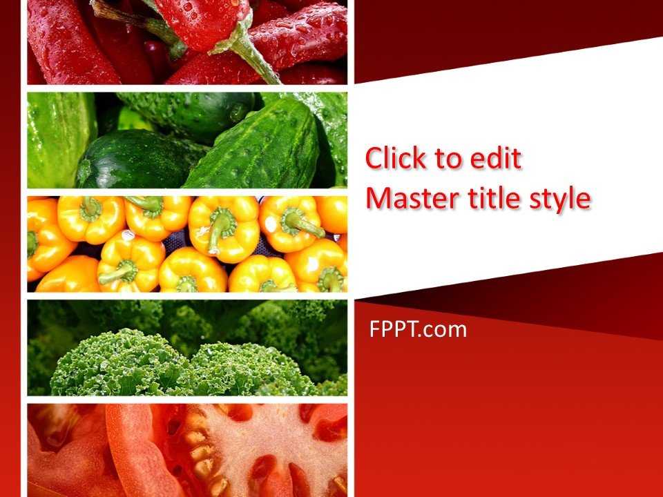 Organic Vegetables PowerPoint Template