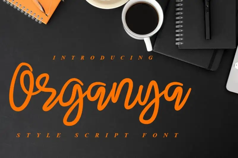 Organya Script Font