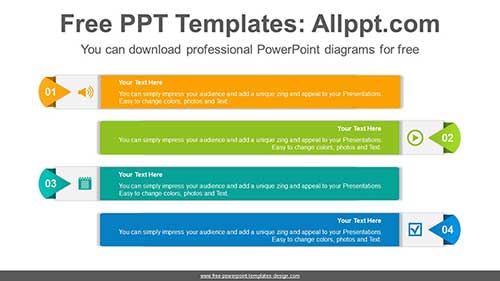 Origami Banner PowerPoint Diagram