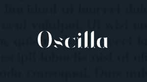 Oscilla Font › Fontesk