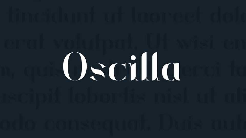 Oscilla Font › Fontesk
