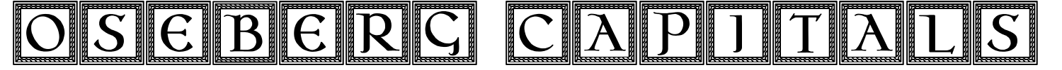 Oseberg Capitals Font
