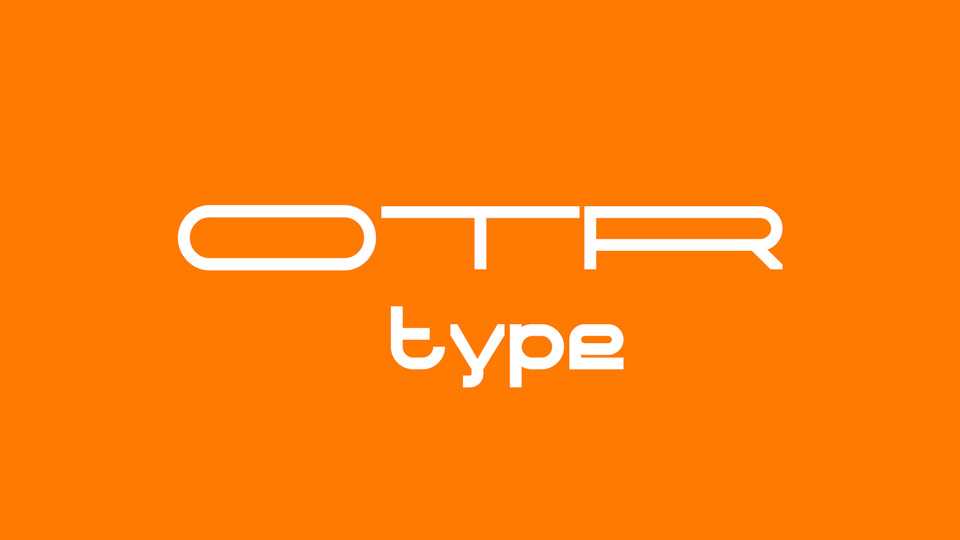 OTR Type Font › Fontesk