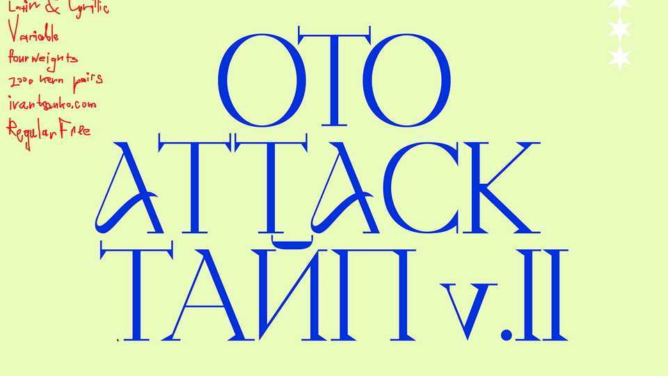 Otto Attack Type 2.0 Font › Fontesk