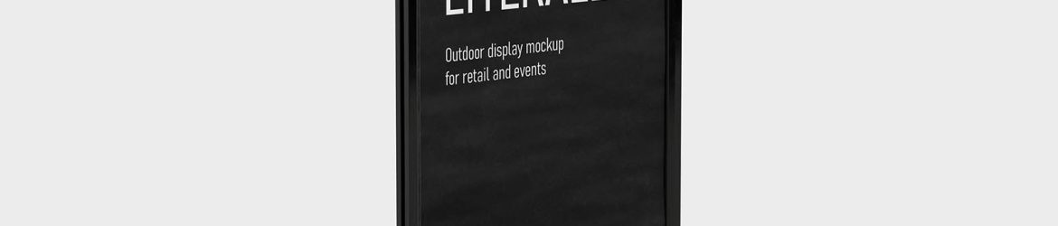Outdoor A-stand PSD mockup Outdoor A-stand PSD mockup