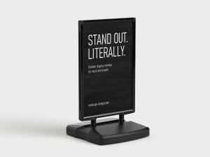 Outdoor A-stand PSD mockup