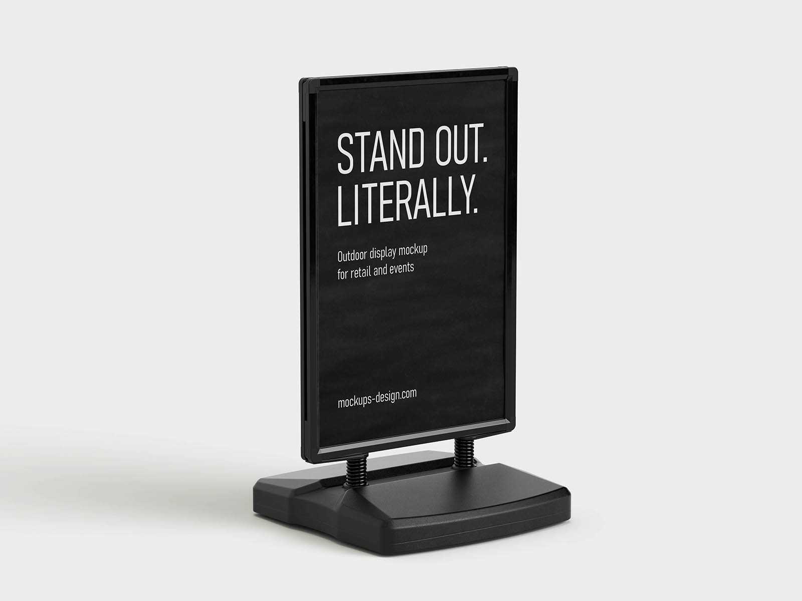 Outdoor A-stand PSD mockup
