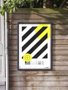 Outdoor Poster on Wooden Fence Mockup