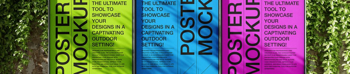 Outdoor posters mockup - Instant Download Outdoor posters mockup - Instant Download
